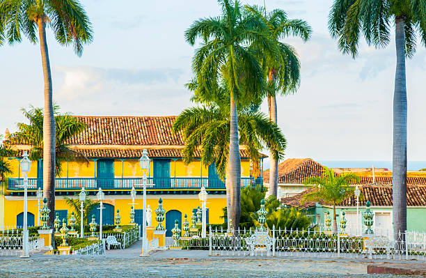 Plaza Mayor - town square of Trinidad, Cuba.