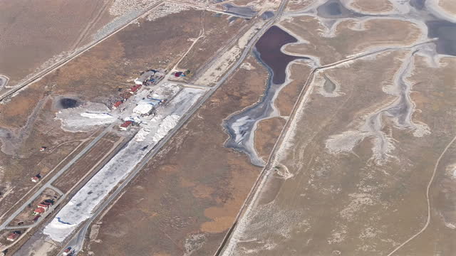 Aerial View of Salt Factory