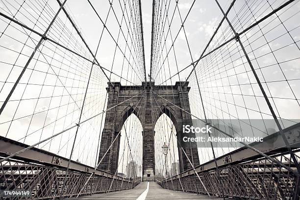 Brooklyn Bridge Stock Photo - Download Image Now - Brooklyn Bridge, Arch - Architectural Feature, Angle