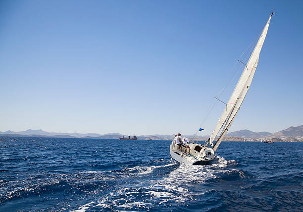 Sailing Sailing sailboat sports race yachting yacht stock pictures, royalty-free photos & images