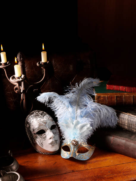 istock Candelabra and Venetian Masquerade Masks 174944699
