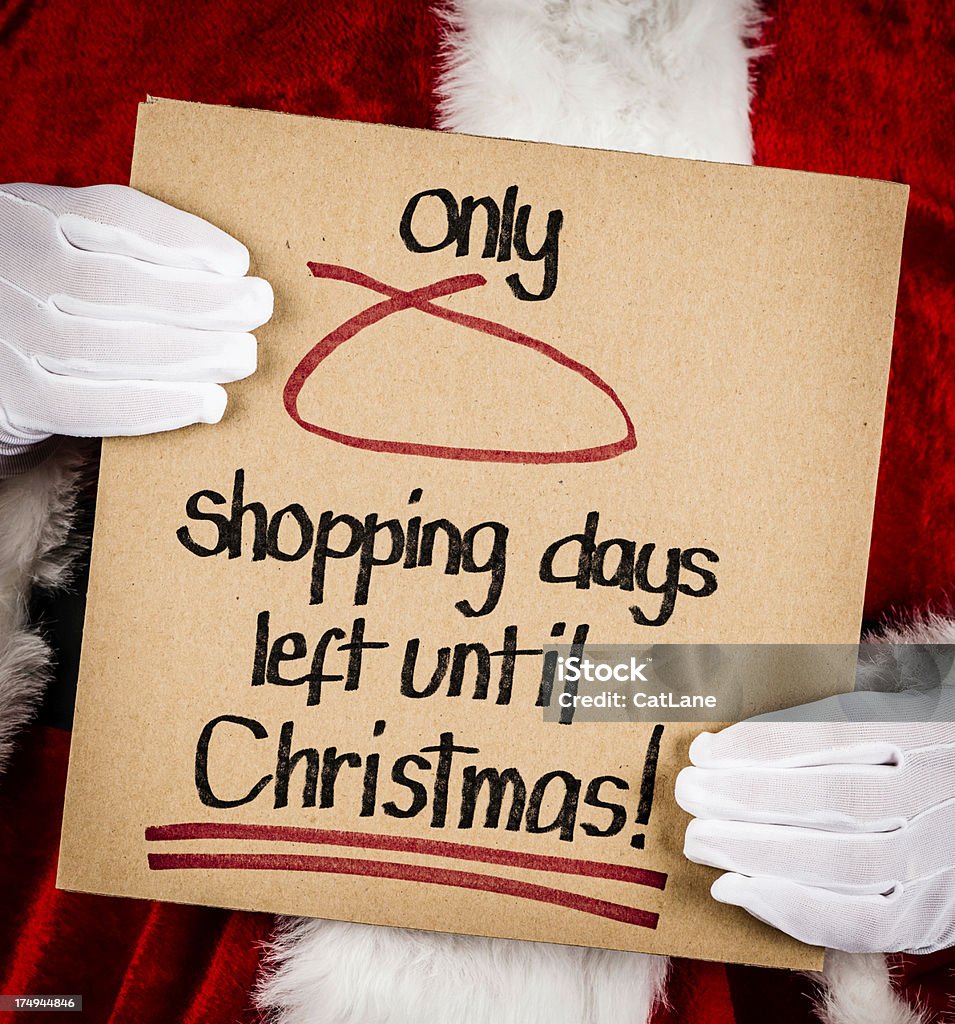 Countdown bis Weihnachten - Lizenzfrei Countdown Stock-Foto