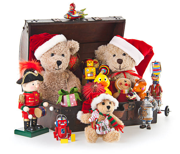 istock Christmas Toys With Teddy Bear and Ornaments 174944861