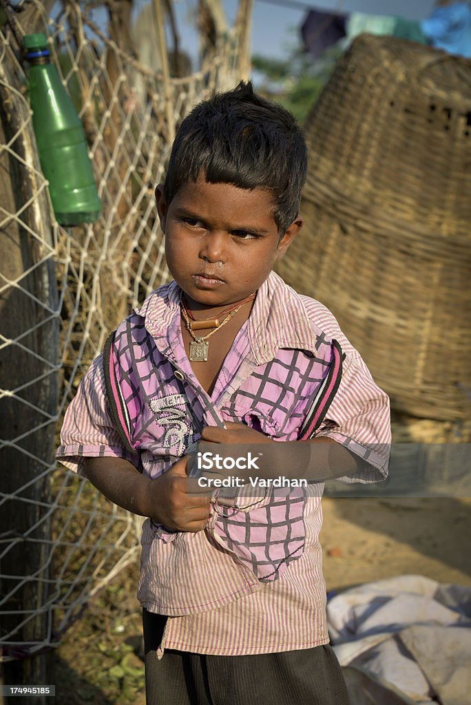 Rurality Indian Rural kid Posing Boys Stock Photo