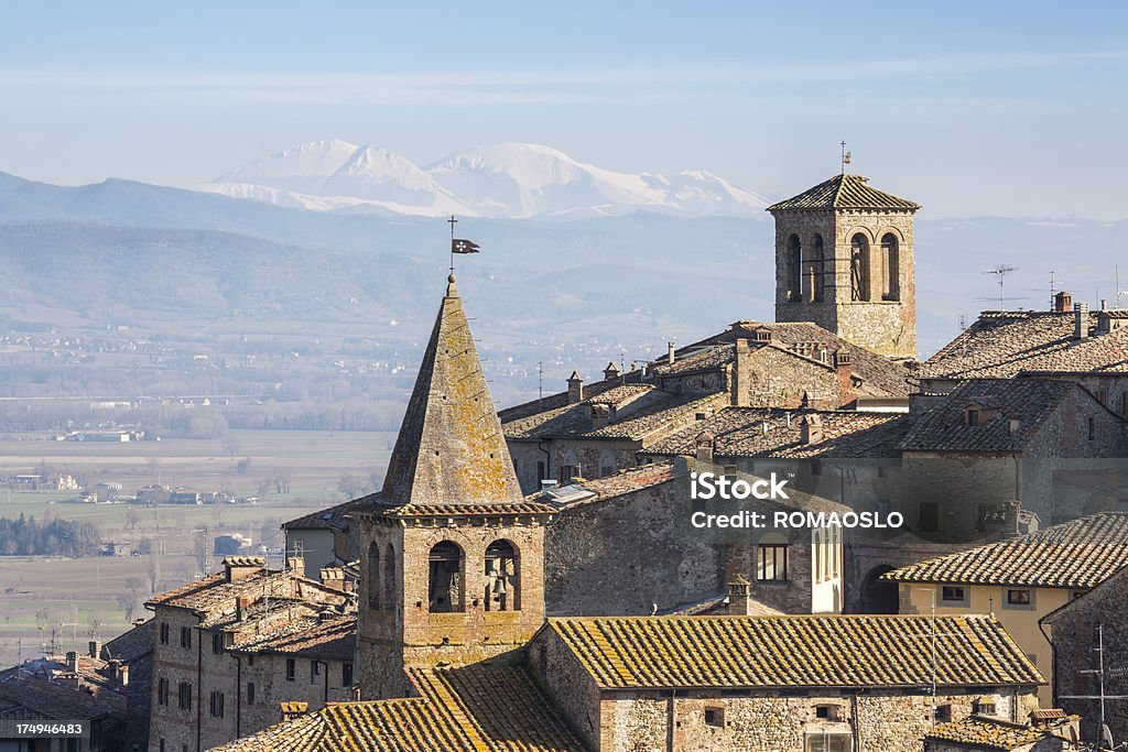 Anghiari ciudad, Toscana, Italia - Foto de stock de Invierno libre de derechos