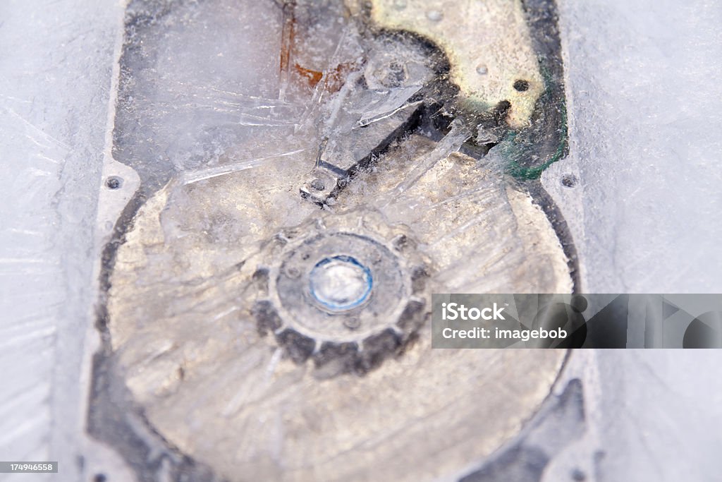 Abstract Harddrive Frozen close up of Hard drive. Abstract Stock Photo