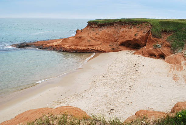 istock Red Sandstone Cliffs at Magdalen Islands, Quebec. 174946679