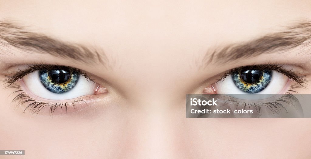 Blaue Augen - Lizenzfrei Attraktive Frau Stock-Foto