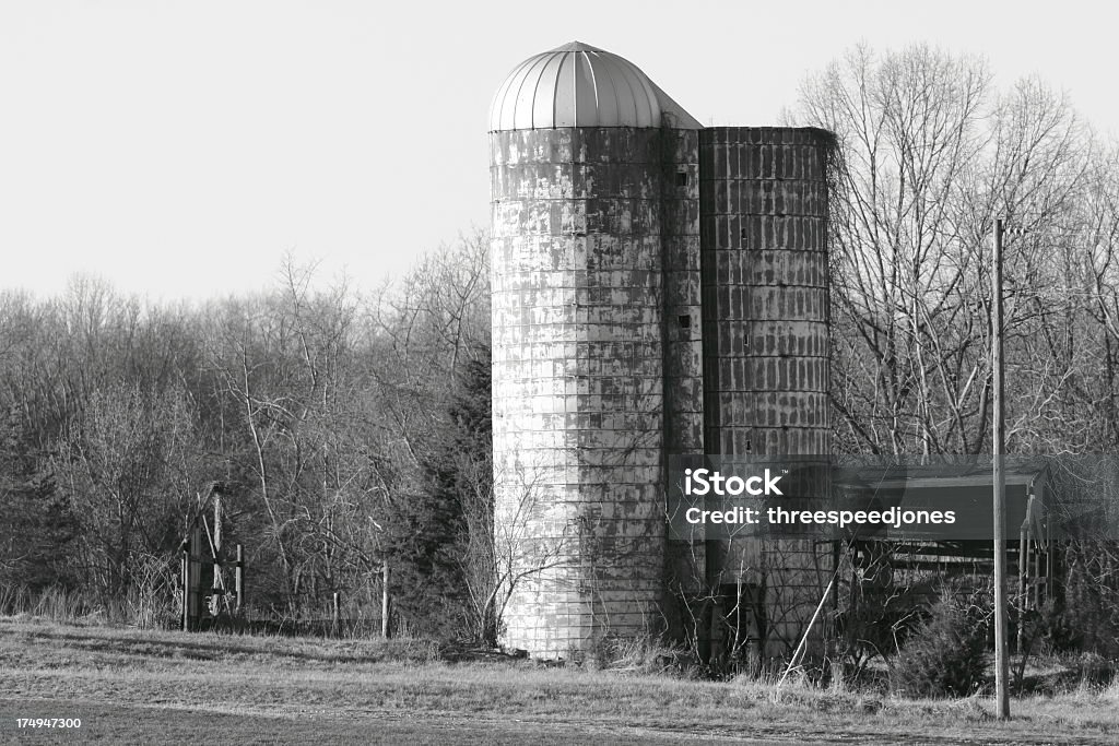 Старый урожай Силосная башня - Стоковые фото Без людей роялти-фри