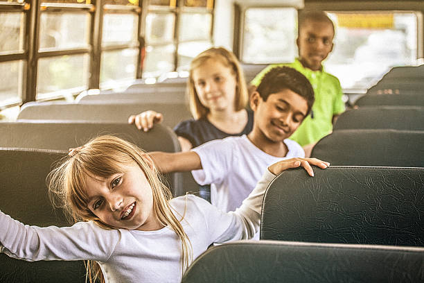 istock Children in school bus 174947441