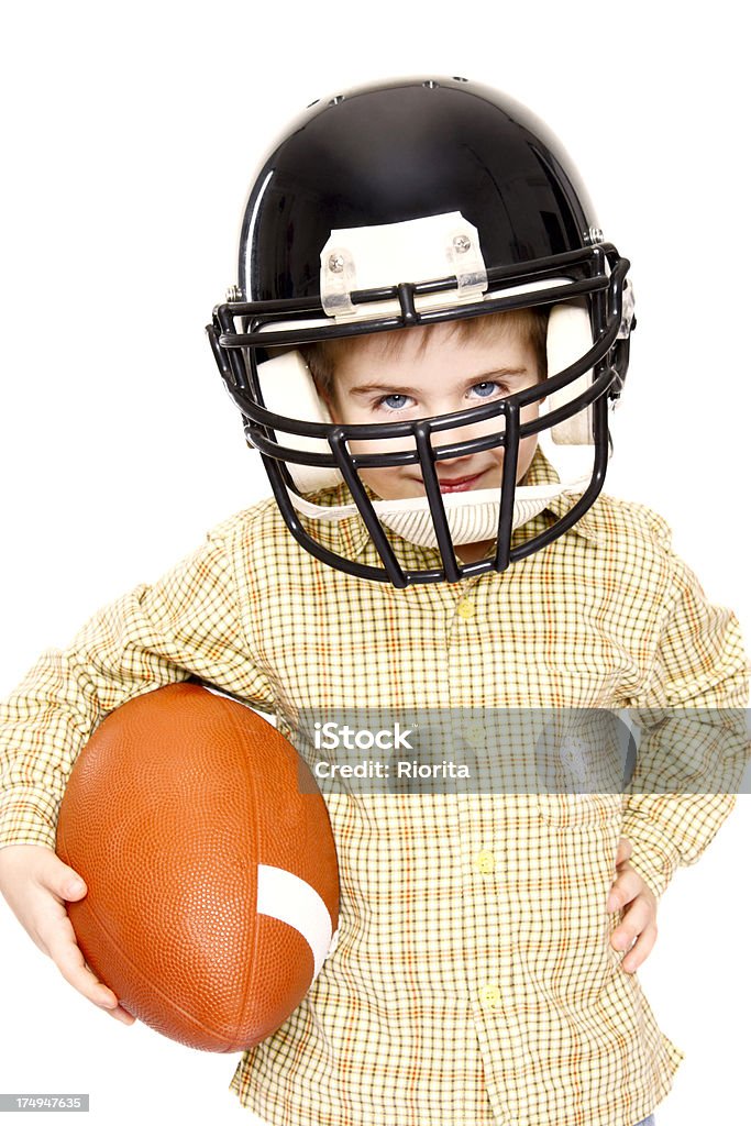 Petit Joueur de football américain - Photo de Activité libre de droits