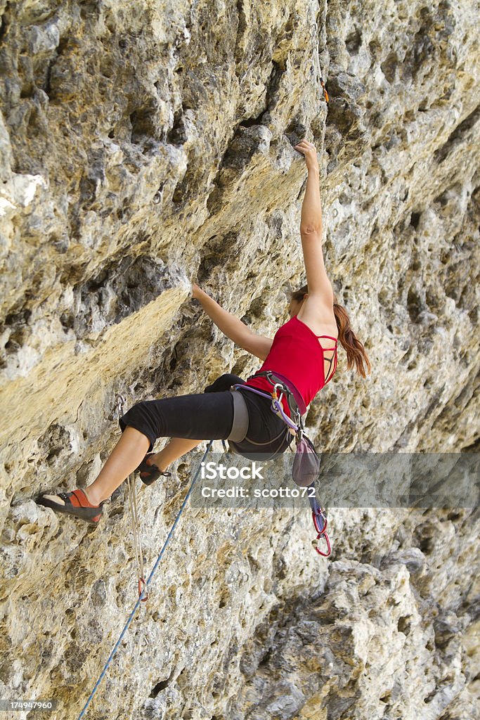 Woman Rockclimber - アルバータ州のロイヤリティフリーストックフォト