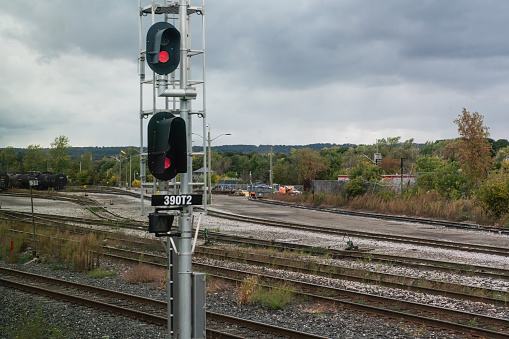 Rail Signal by a Shunting Yard