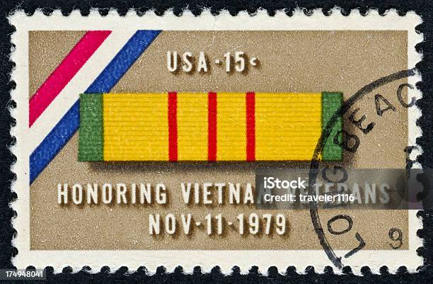 Vietnam Veterans Stamp - Fotografie stock e altre immagini di Composizione orizzontale - Composizione orizzontale, Fotografia - Immagine, Francobollo postale