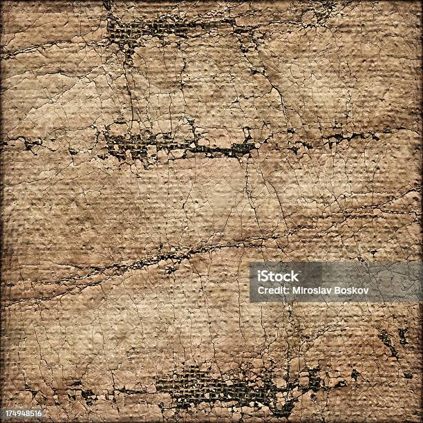 High Resolution Jute Primed Coarse Grain Canvas Crushed Grunge Texture Stock Photo - Download Image Now