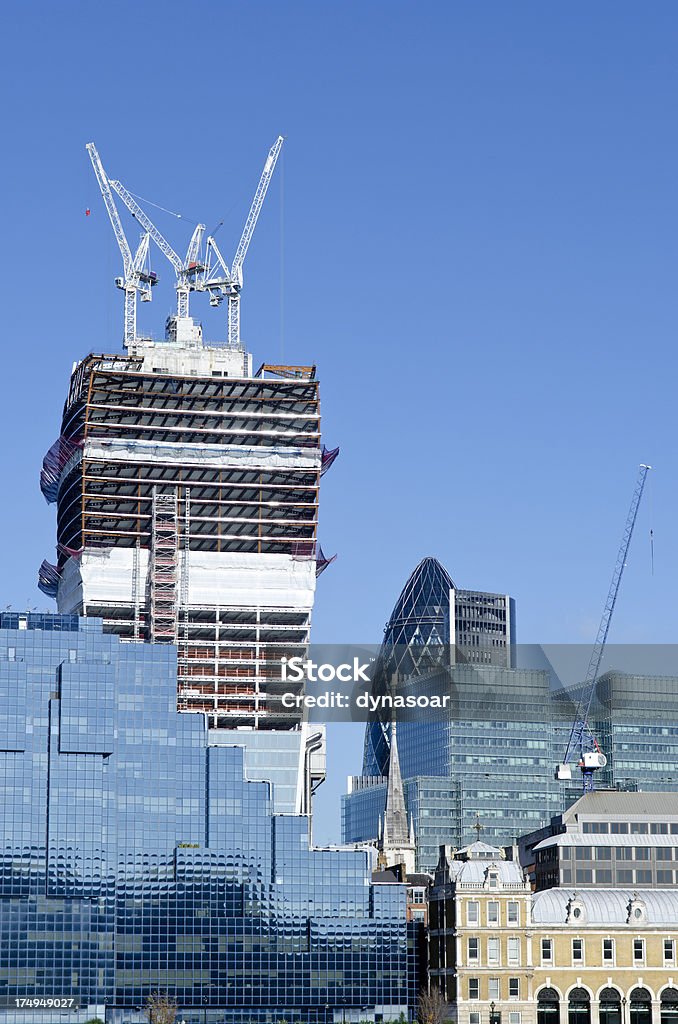 Construcción de rascacielos de la ciudad de London - Foto de stock de 20 Fenchurch Street libre de derechos