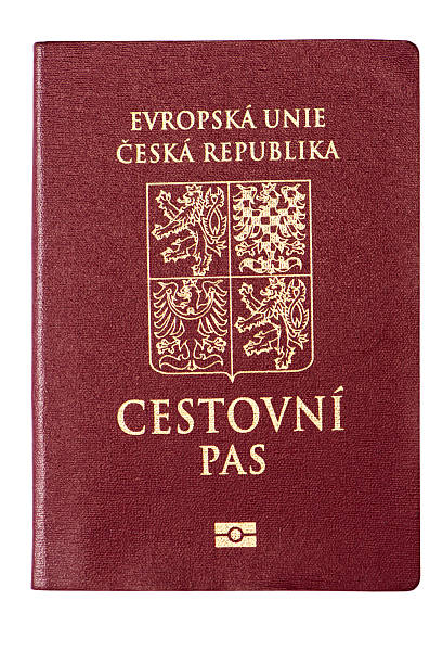 Passport of the Czech Republic stock photo