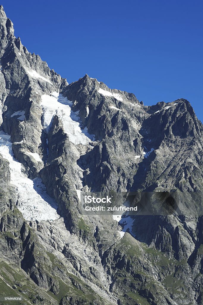 Góra Krajobraz w Alpach Francuskich - Zbiór zdjęć royalty-free (Alpy)