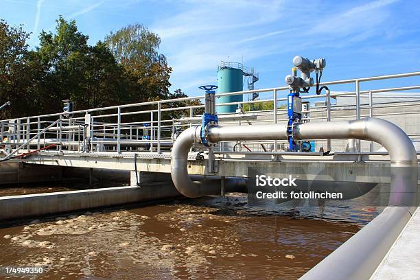 Abwasserbehandlung Stockfoto und mehr Bilder von Abwasser - Abwasser, Baugewerbe, Belüftungsbecken