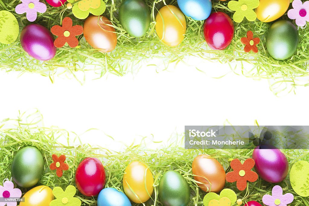Decoração de ovos de Páscoa coloridos - Royalty-free Arte Foto de stock