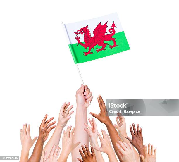 Bandera De Gales Foto de stock y más banco de imágenes de Bandera - Bandera, Mano humana, Agarrar