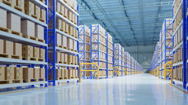 istock Empty warehouse in logistic center,Warehouse for storage and distribution centers 1749495719