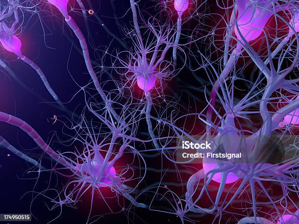 Foto de Neurônio Ativo Células Sinapse Rede e mais fotos de stock de Neurônio - Neurônio, Corpo humano, Ilustração biomédica