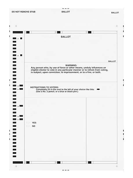 blank ballot - formulär dokument bildbanksfoton och bilder