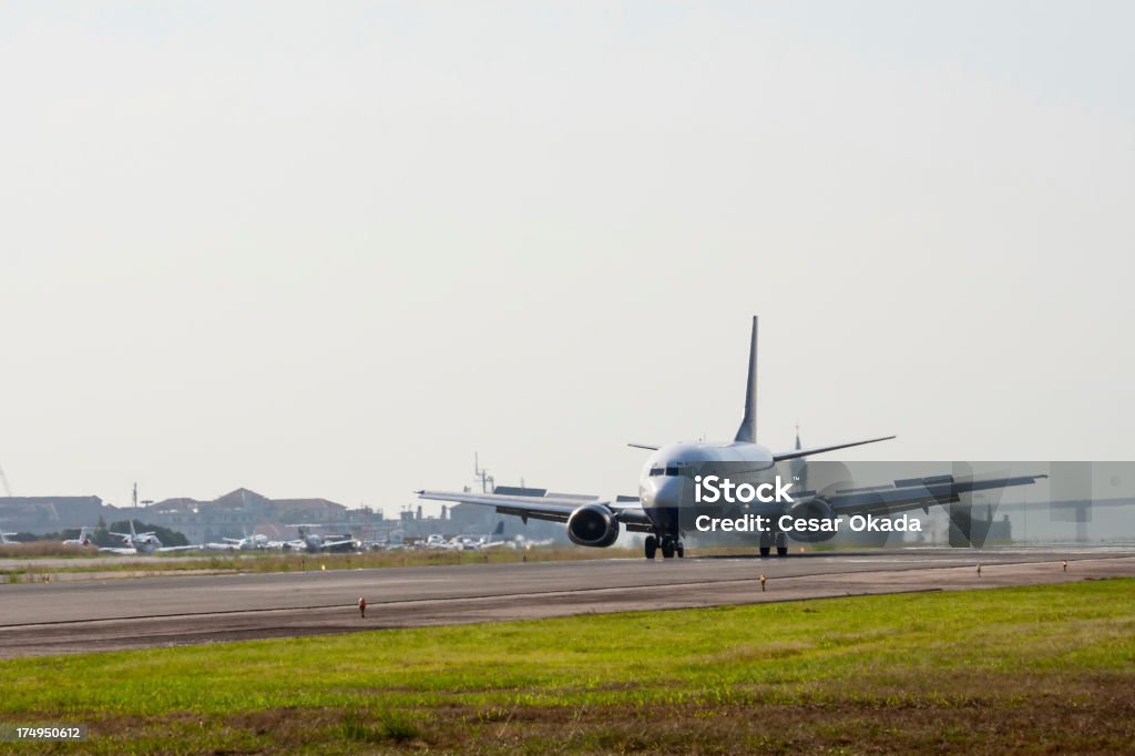 Avión landing - Foto de stock de Aeropuerto libre de derechos