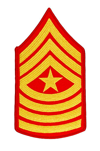морской сержа�нт крупные rank символика - chevron military protection achievement стоковые фото и изображения