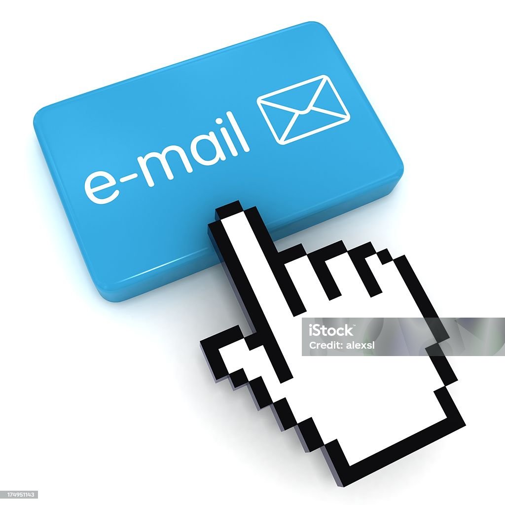 E-Mail senden - Lizenzfrei Blau Stock-Foto