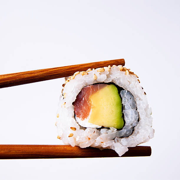 Abacate Sushi - fotografia de stock