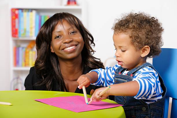 istock Toddler Drawing With Pencils During An Art And Craft Session 174951932