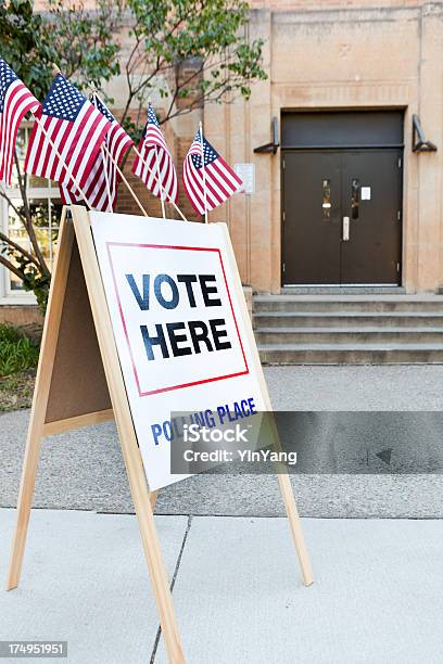 Elecciones Transcurrieron Lugar En Los Estados Unidos De América Foto de stock y más banco de imágenes de Aire libre