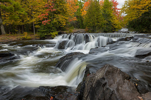 istock River and Waterfalls in Michigan. 174951969