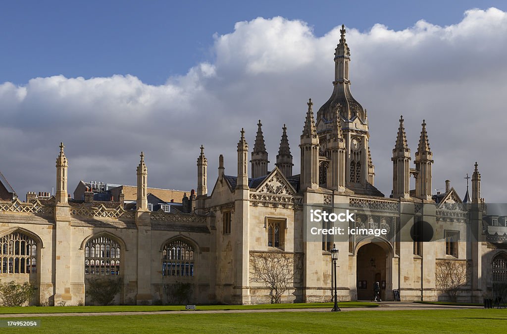 A entrada do King's College - Royalty-free Arquitetura Foto de stock