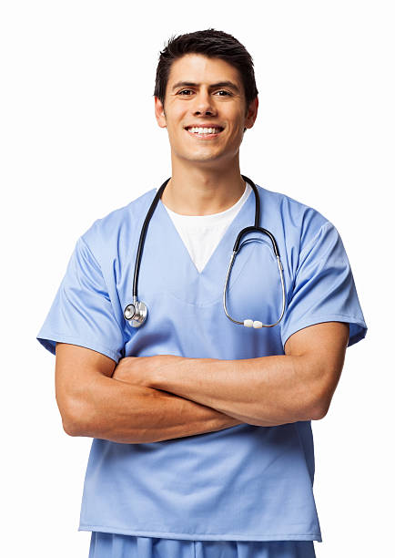 istock Male Surgeon Smiling - Isolated 174952223