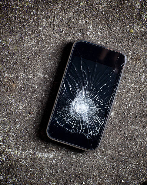 Broken Smart Phone stock photo