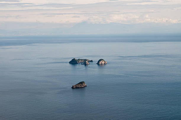 Aerial shot of Clayoquot Sound, Vancouver Island, British Columbia, Canada