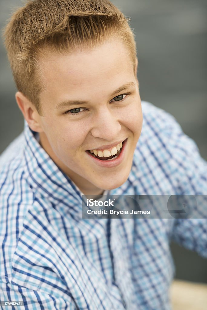 Porträt von ein gut aussehender junger Mann von oben - Lizenzfrei Annapolis Stock-Foto