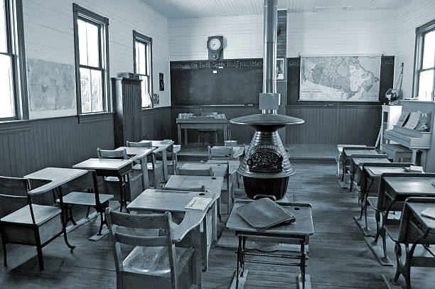 istock Vintage Classroom in Black and White 174952771
