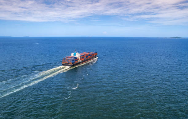 istock Top view Logistics and transportation of Container Cargo ship and Cargo plane  in shipyard at sunrise, logistic import export and transport industry background 1749528118