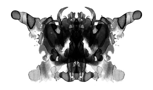 Rorschach Test Card  pareidolia stock illustrations