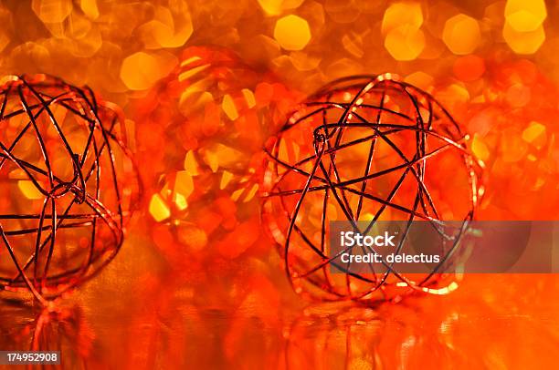 Christmas Decoration On A Blurred Lights Background Stock Photo - Download Image Now