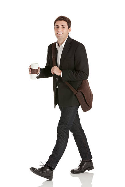 istock Smiling businessman with a coffee cup 174952999