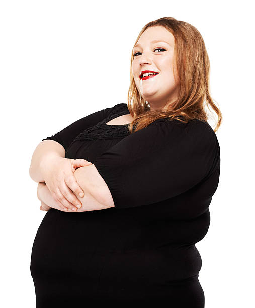 Fat women., Belly women Overweight, Shape up healthy stomach muscle, and diet lifestyle, to reduce belly concept.