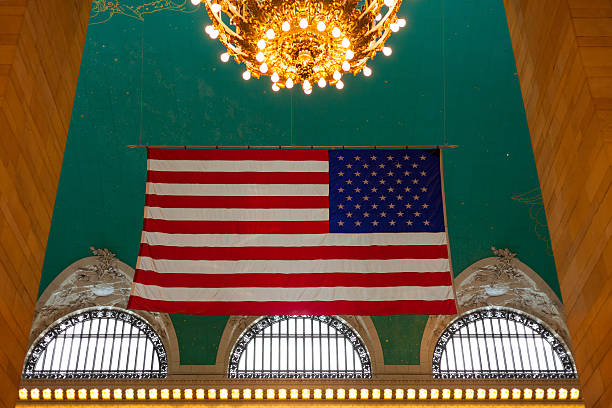 istock Grand Central Station, US Flag 174953206