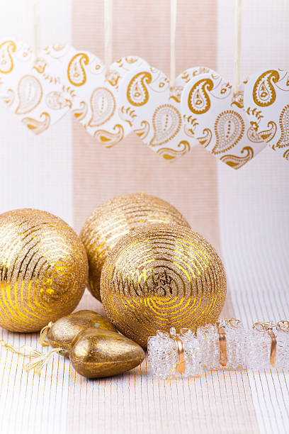 istock Gold christmas decoration 174953211