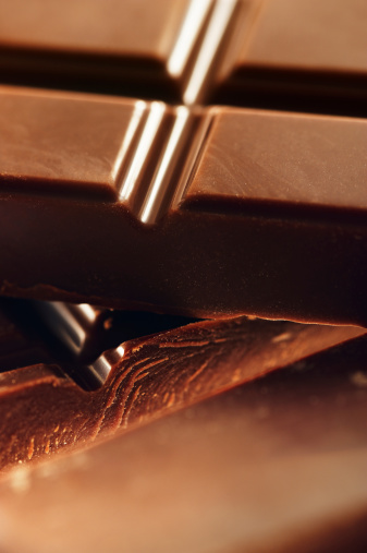 Close-up of chocolate pieces