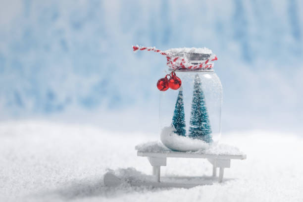 istock Christmas ornaments on snow 1749534261